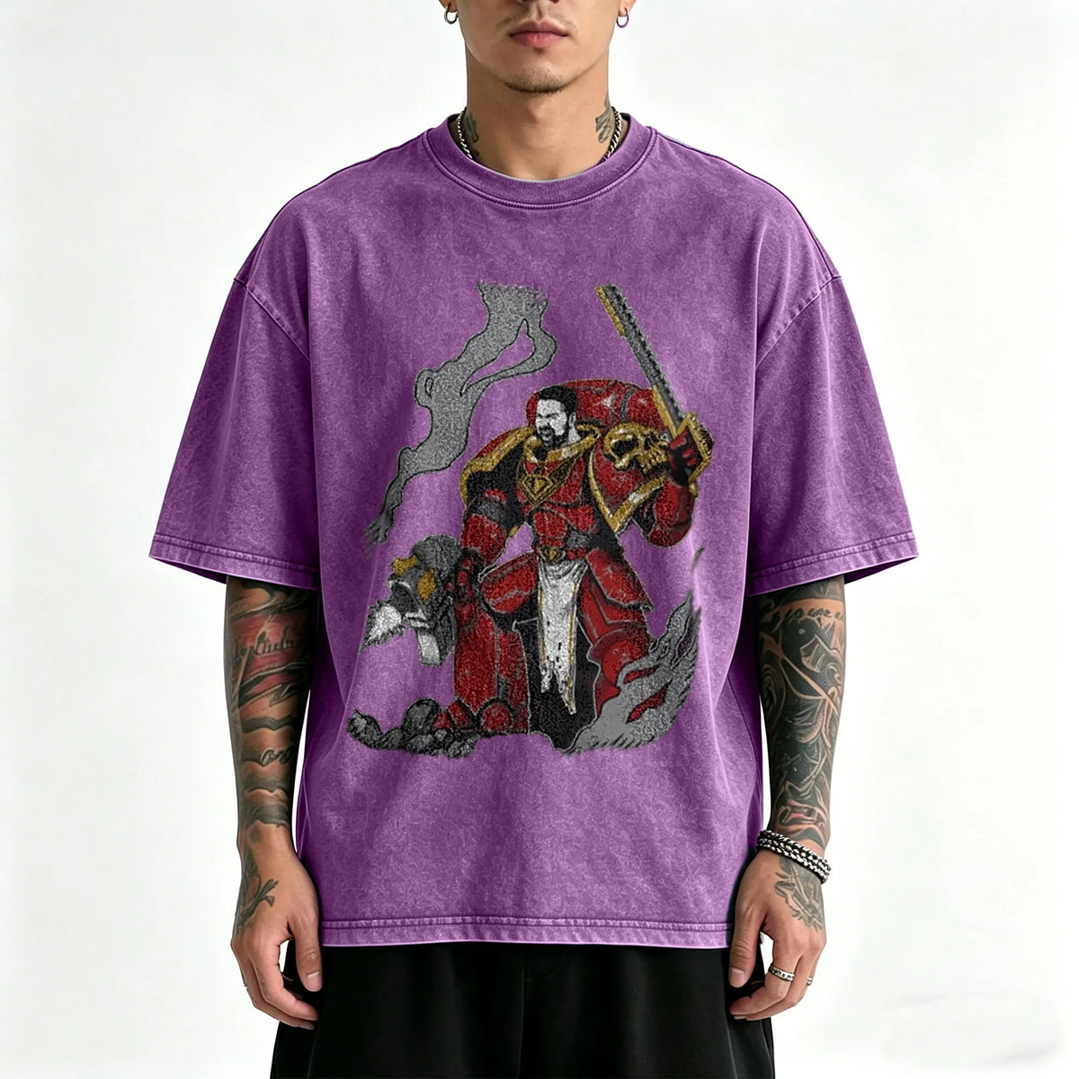 WH40K-Unisex Anime Inspired Vintage Washed T-Shirt