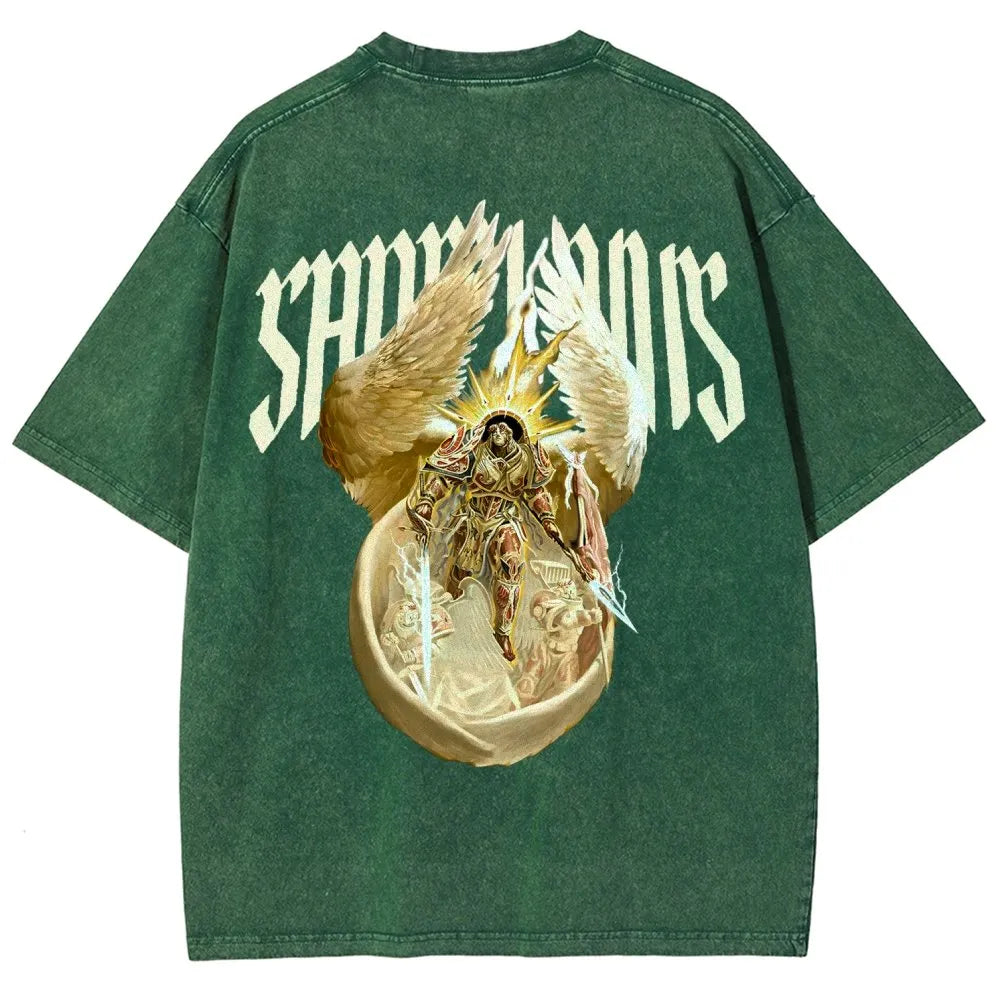 Sanguinius Unisex Fit Washed T-Shirt 丨WH40K