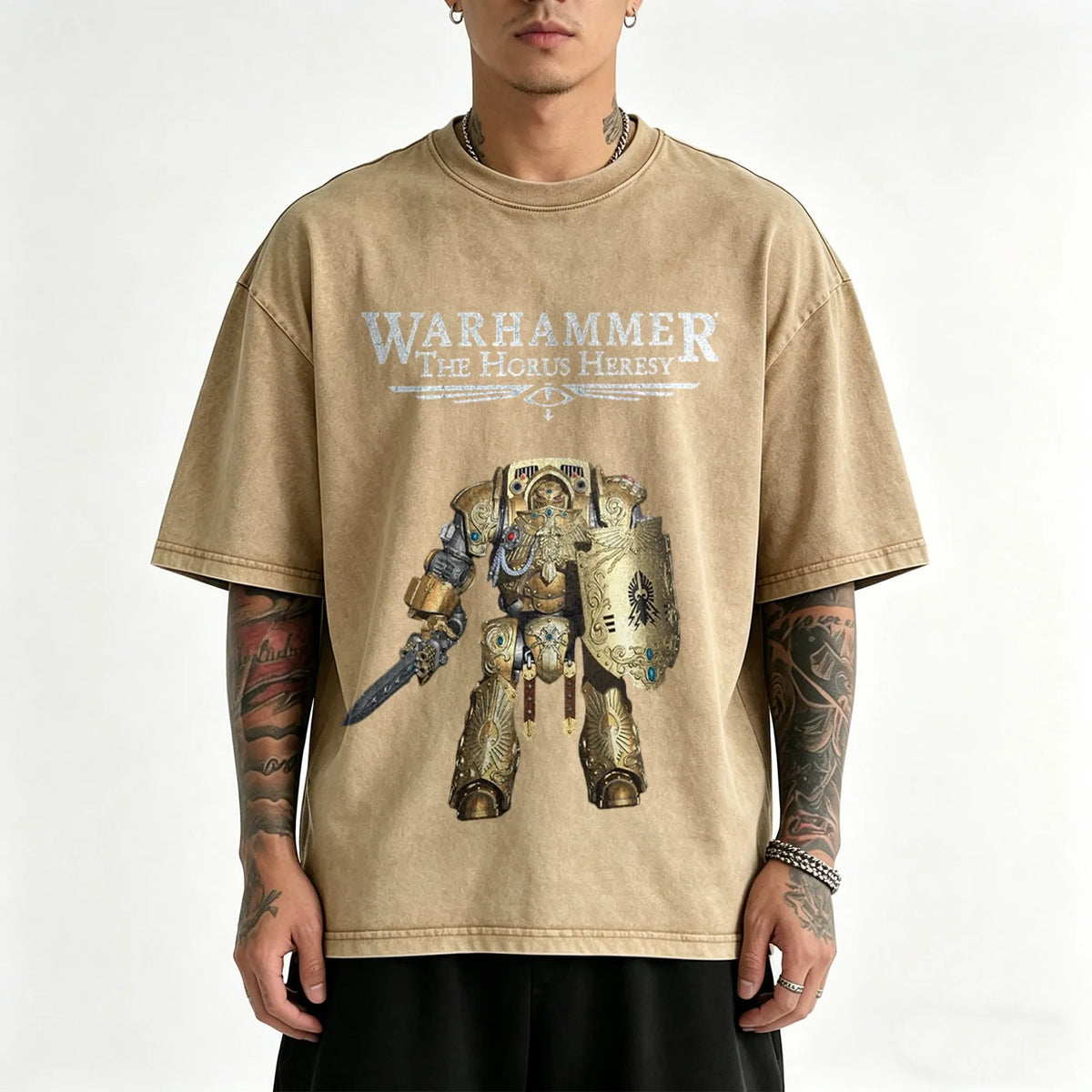 WH40K-Unisex Anime Inspired Vintage Washed T-Shirt