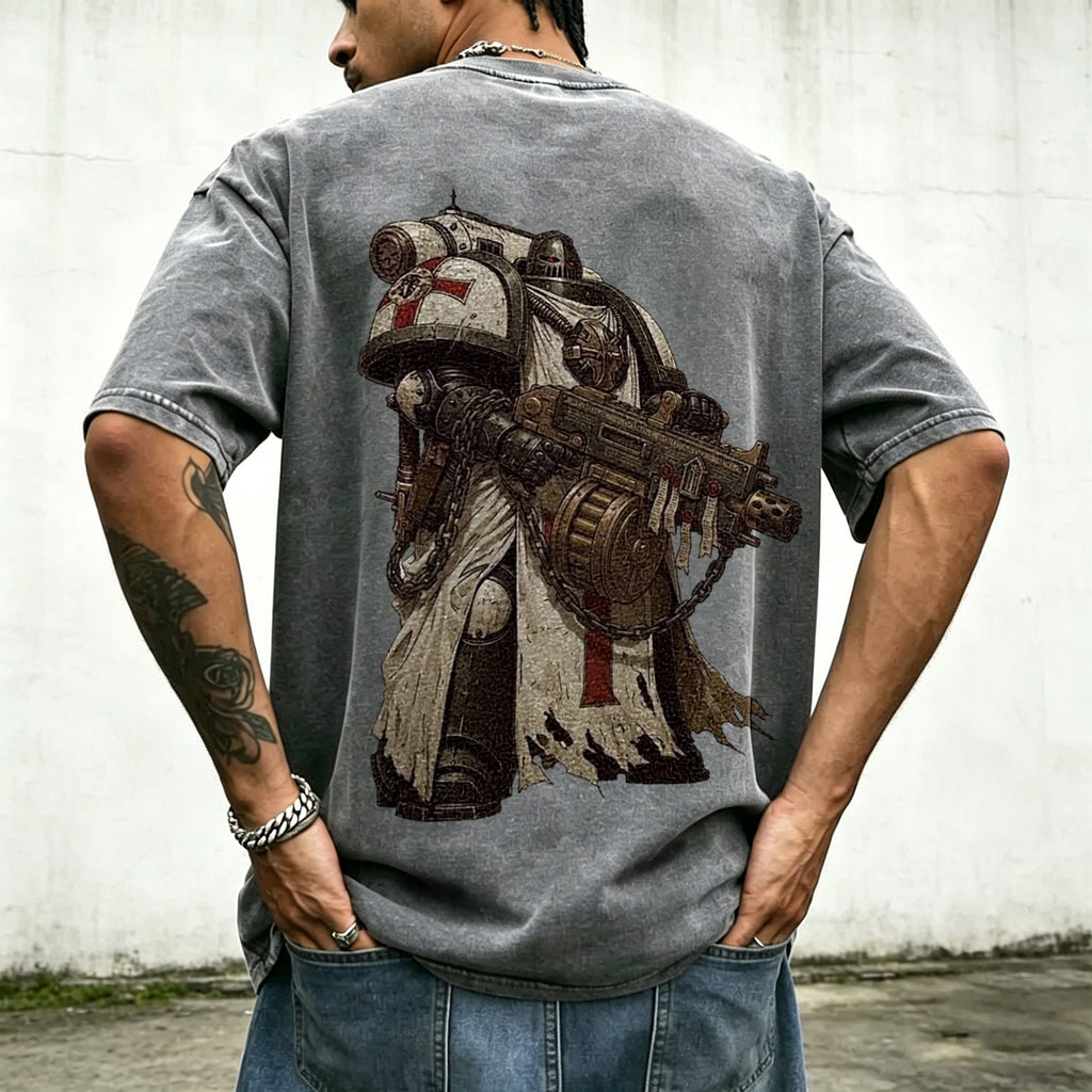 WH40K-Unisex Anime Inspired Vintage Washed T-Shirt
