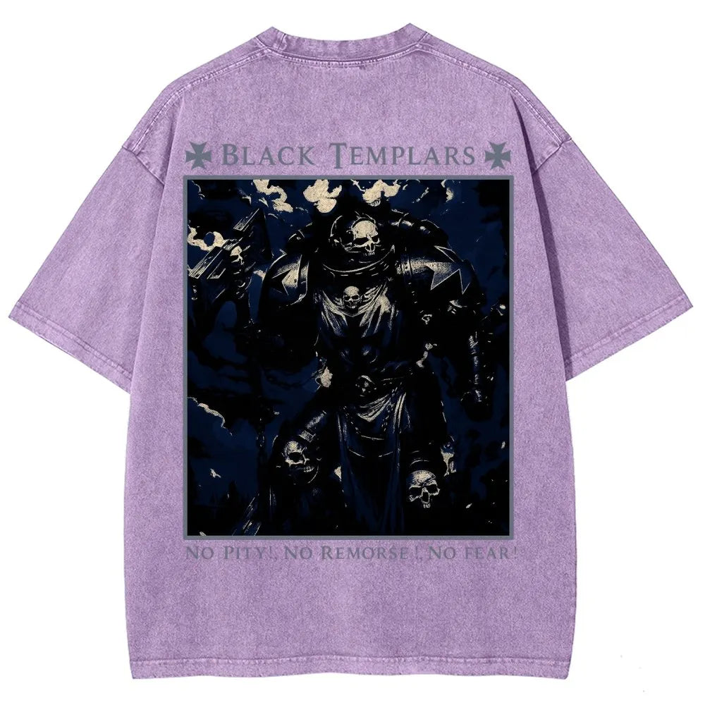 Vintage Casual Washed T-Shirt 2509002319丨WH40K