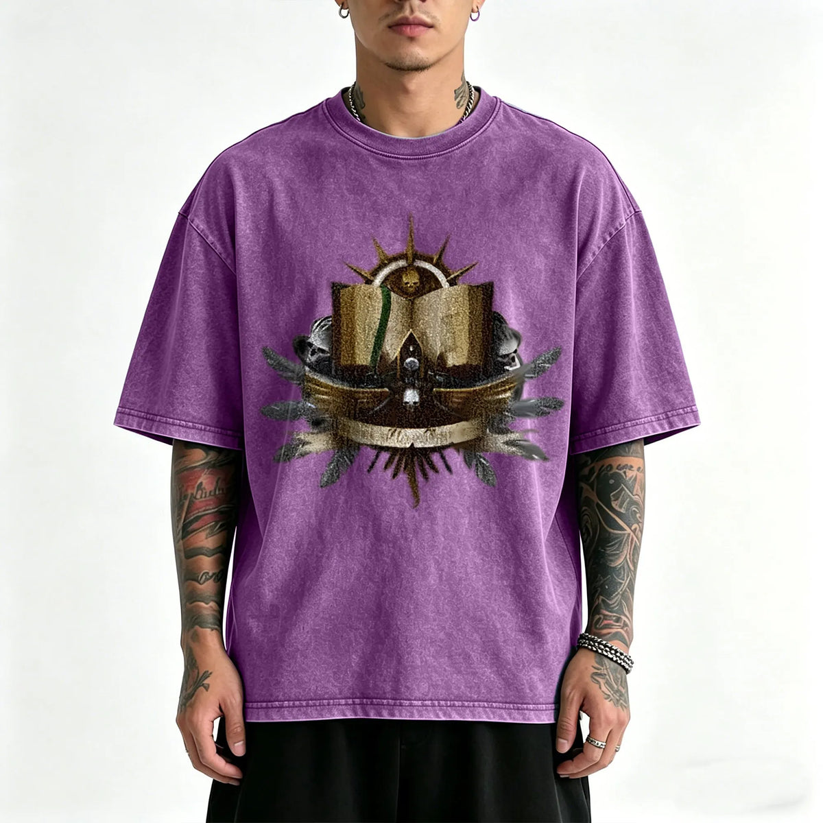 WH40K-Unisex Anime Inspired Vintage Washed T-Shirt