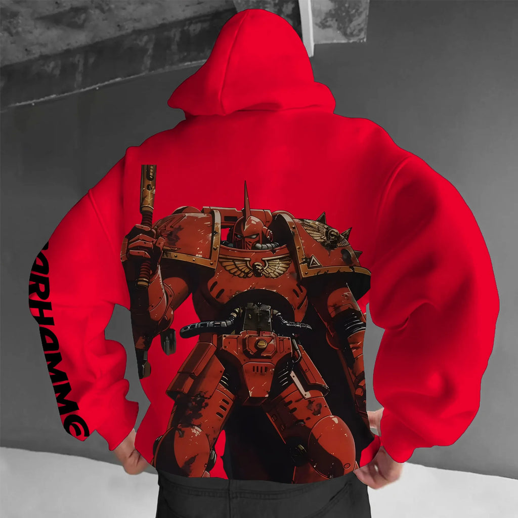 Space Marine Streetwear Vintage Hoodie丨WH40K
