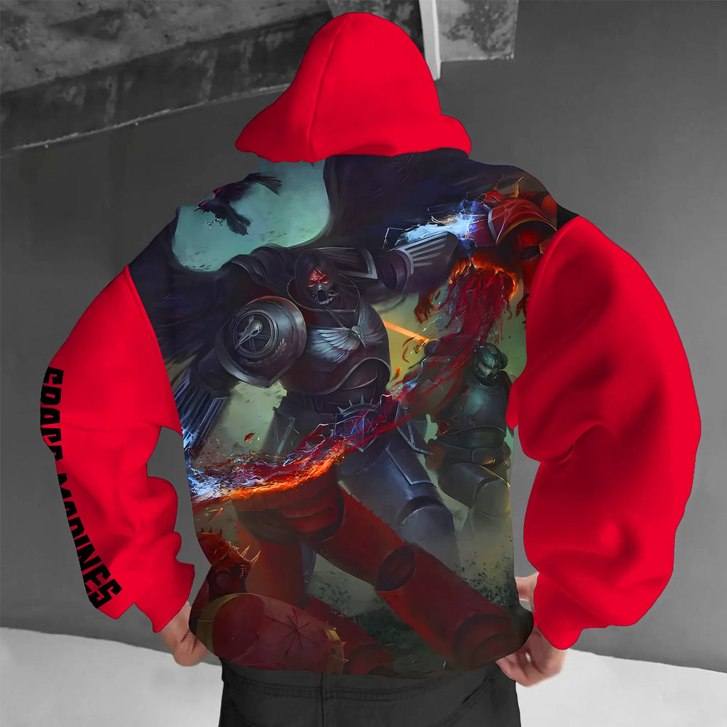 WH40K Game  Streetwear Vintage Plush Hoodie