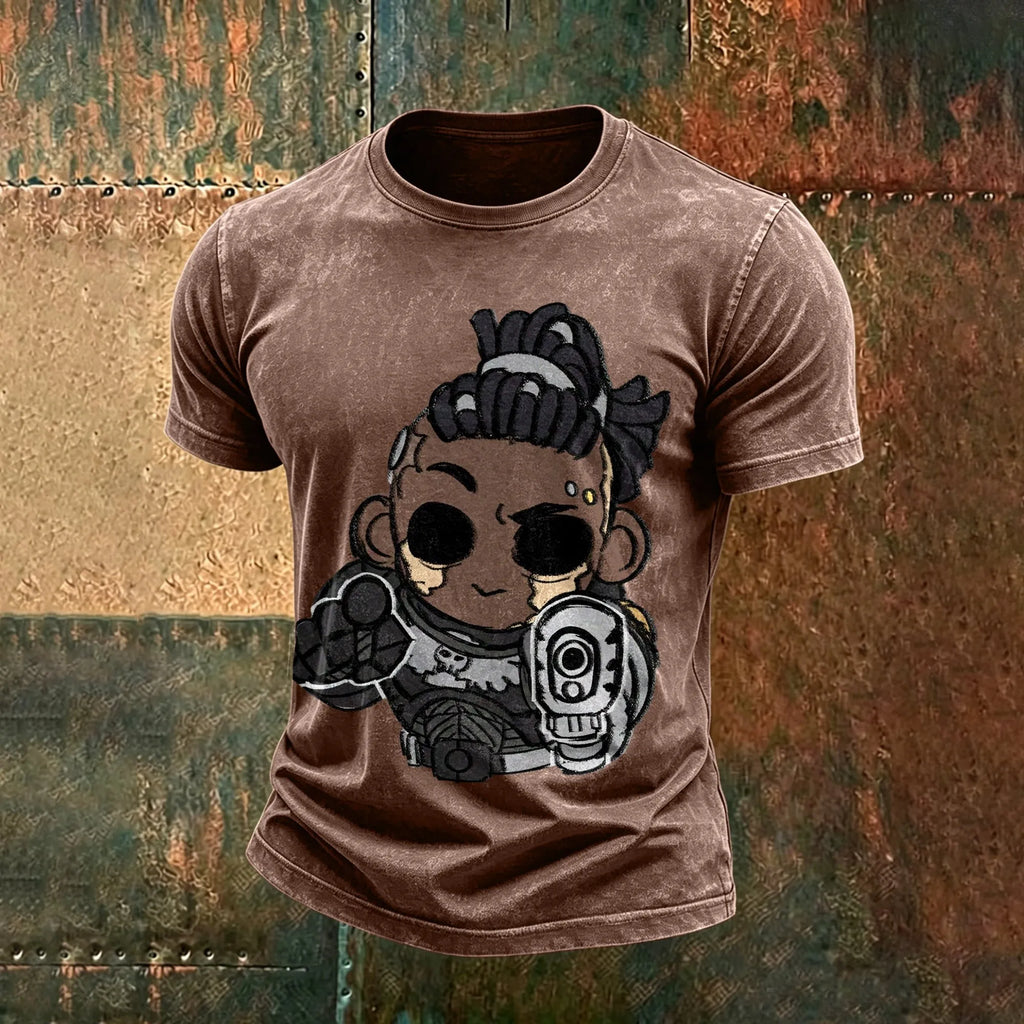 WH40K-Unisex Anime Inspired Vintage Washed T-Shirt