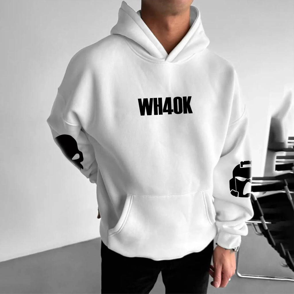 Unisex Anime Graphic Streetwear Vintage Plush Hoodie | WH40K