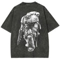 Vintage 3D Direct Inkjet Printed Washed Unisex T-Shirt| WH40K Game