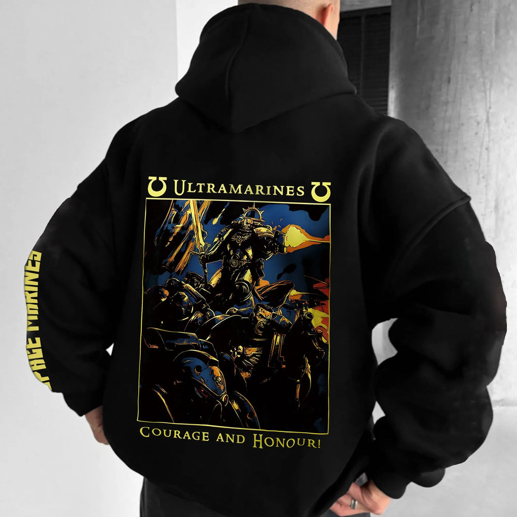 WH40K Game  Streetwear Vintage Plush Hoodie