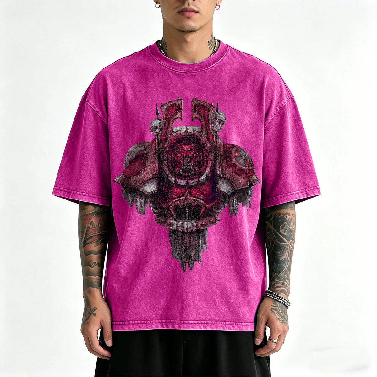 WH40K-Unisex Anime Inspired Vintage Washed T-Shirt