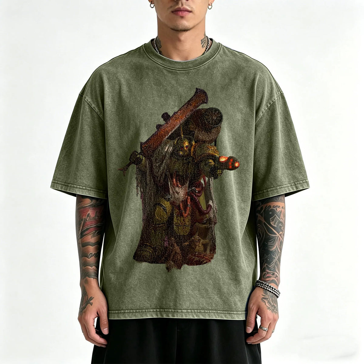 WH40K-Unisex Anime Inspired Vintage Washed T-Shirt