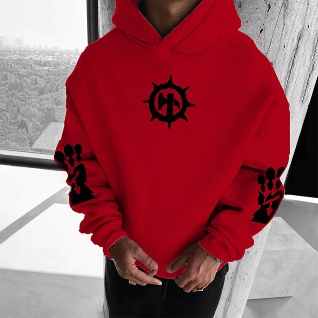 Unisex Anime Graphic Streetwear Vintage Plush Hoodie | WH40K