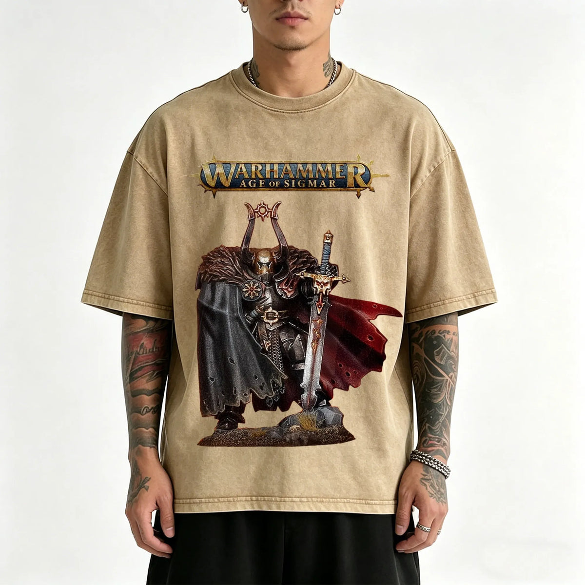 WH40K-Unisex Anime Inspired Vintage Washed T-Shirt