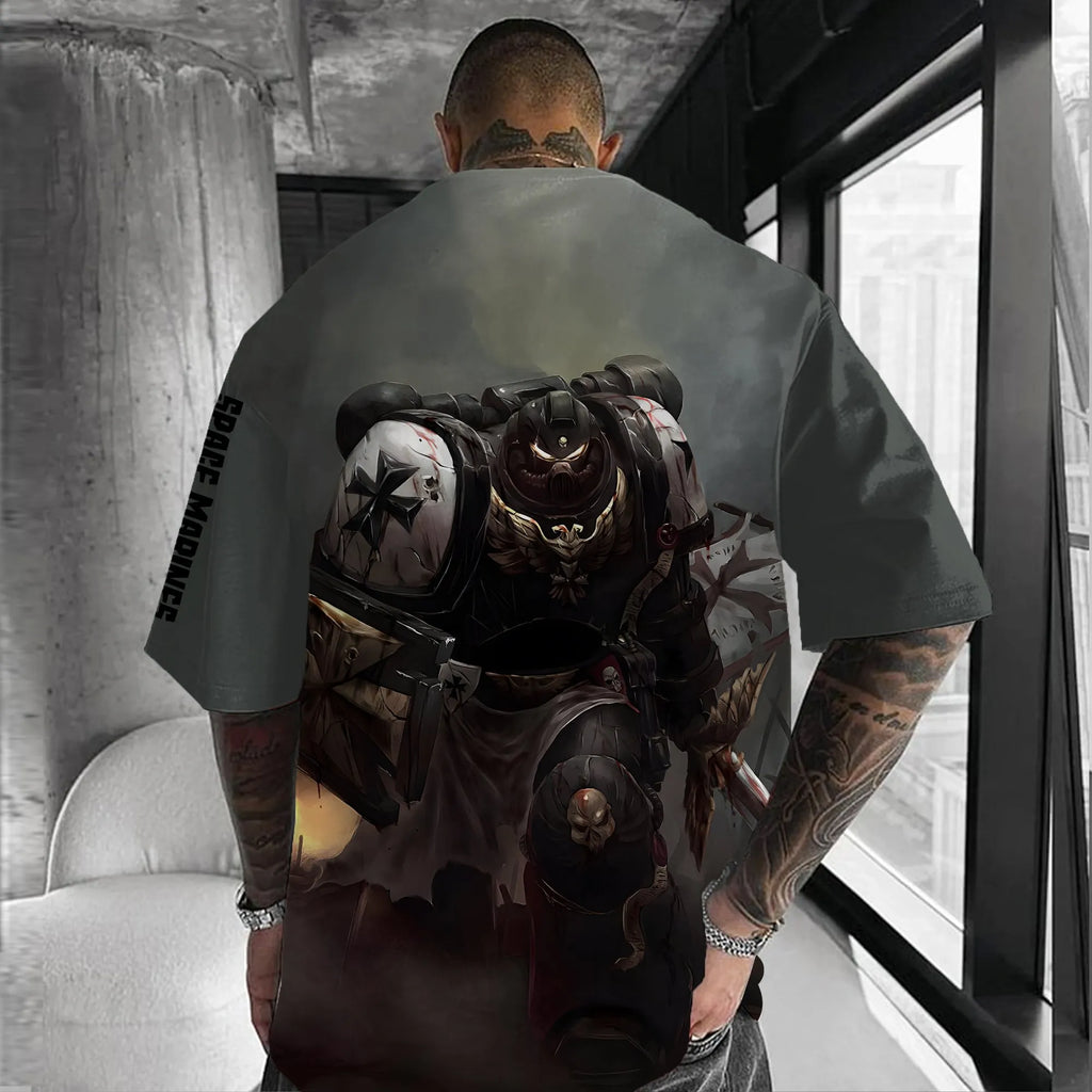 Black Templars WH40K Game Inspired Vintage T-Shirt