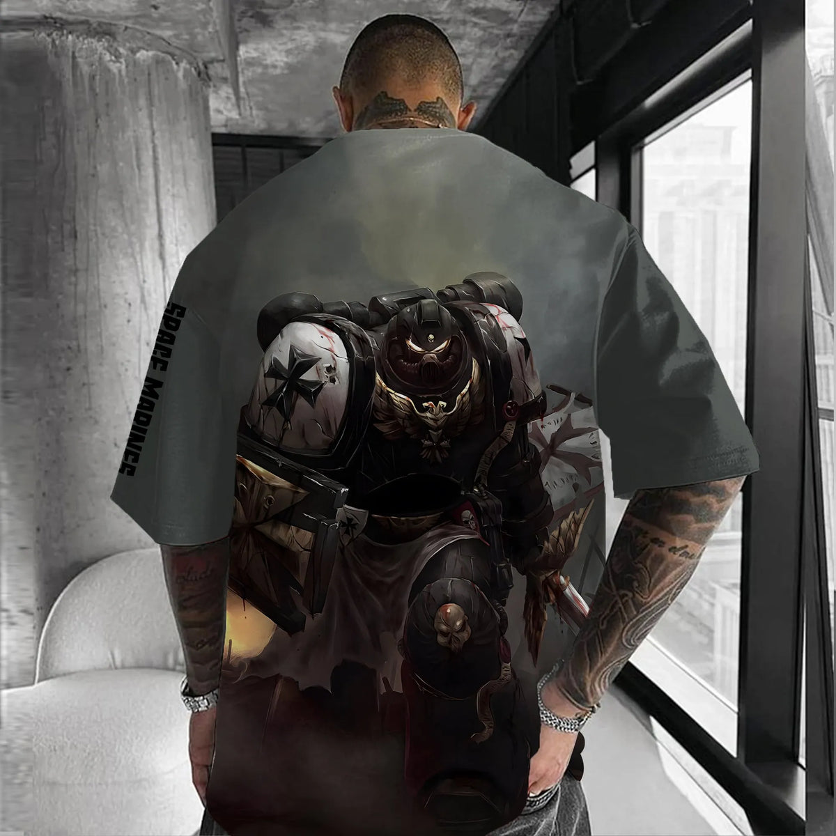 Black Templars WH40K Game Inspired Vintage T-Shirt