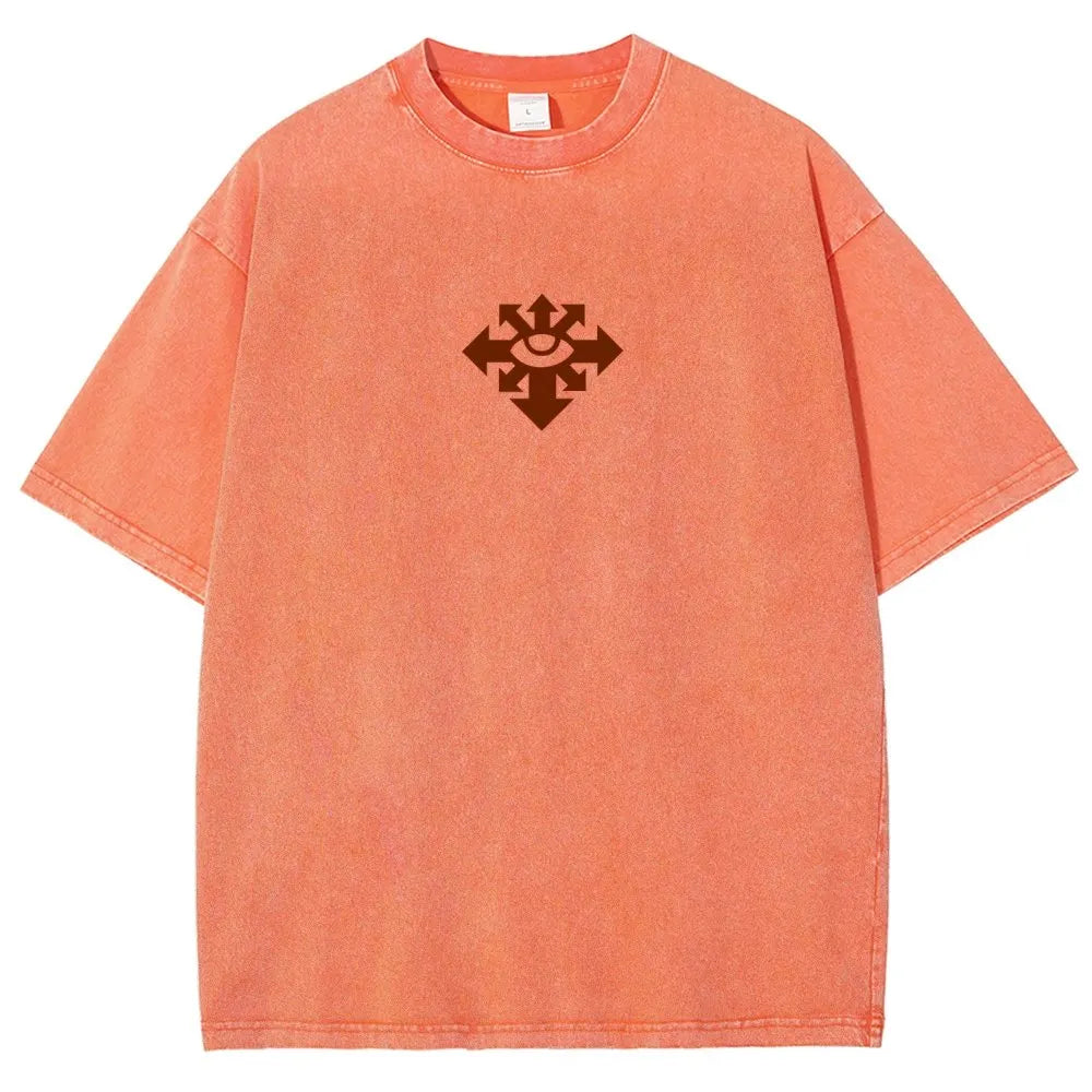 Vintage Casual Washed T-Shirt 丨WH40K