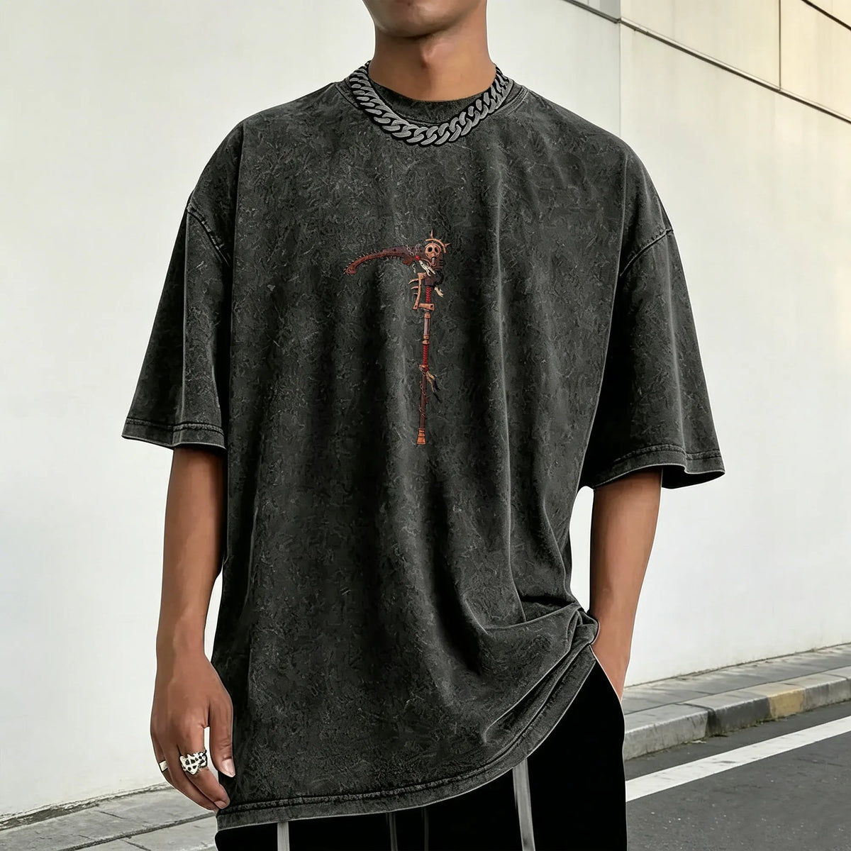 WH40K-Unisex Anime Inspired Vintage Washed T-Shirt