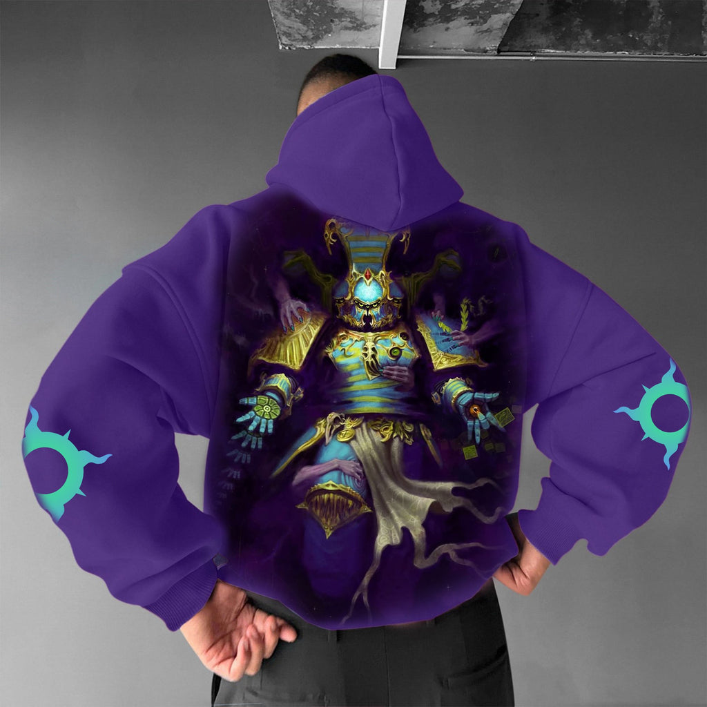 Unisex Anime Graphic Streetwear Vintage Plush Hoodie | WH40K