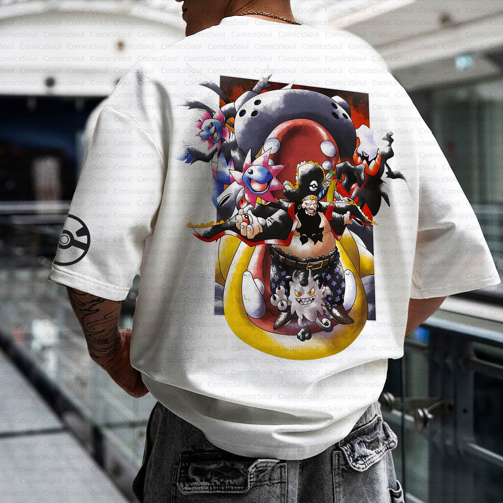 PKM-Unisex Anime Inspired Vintage T-Shirt