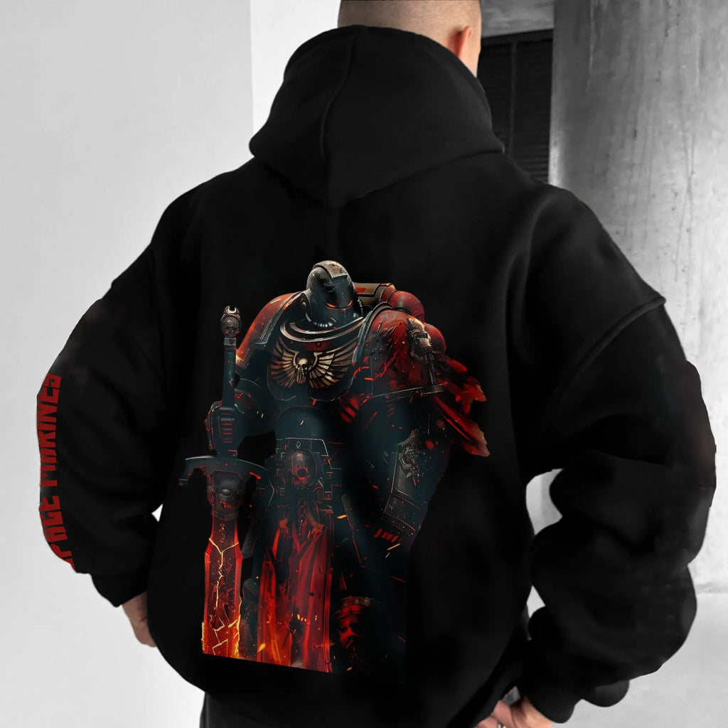 WH40K Game  Streetwear Vintage Plush Hoodie