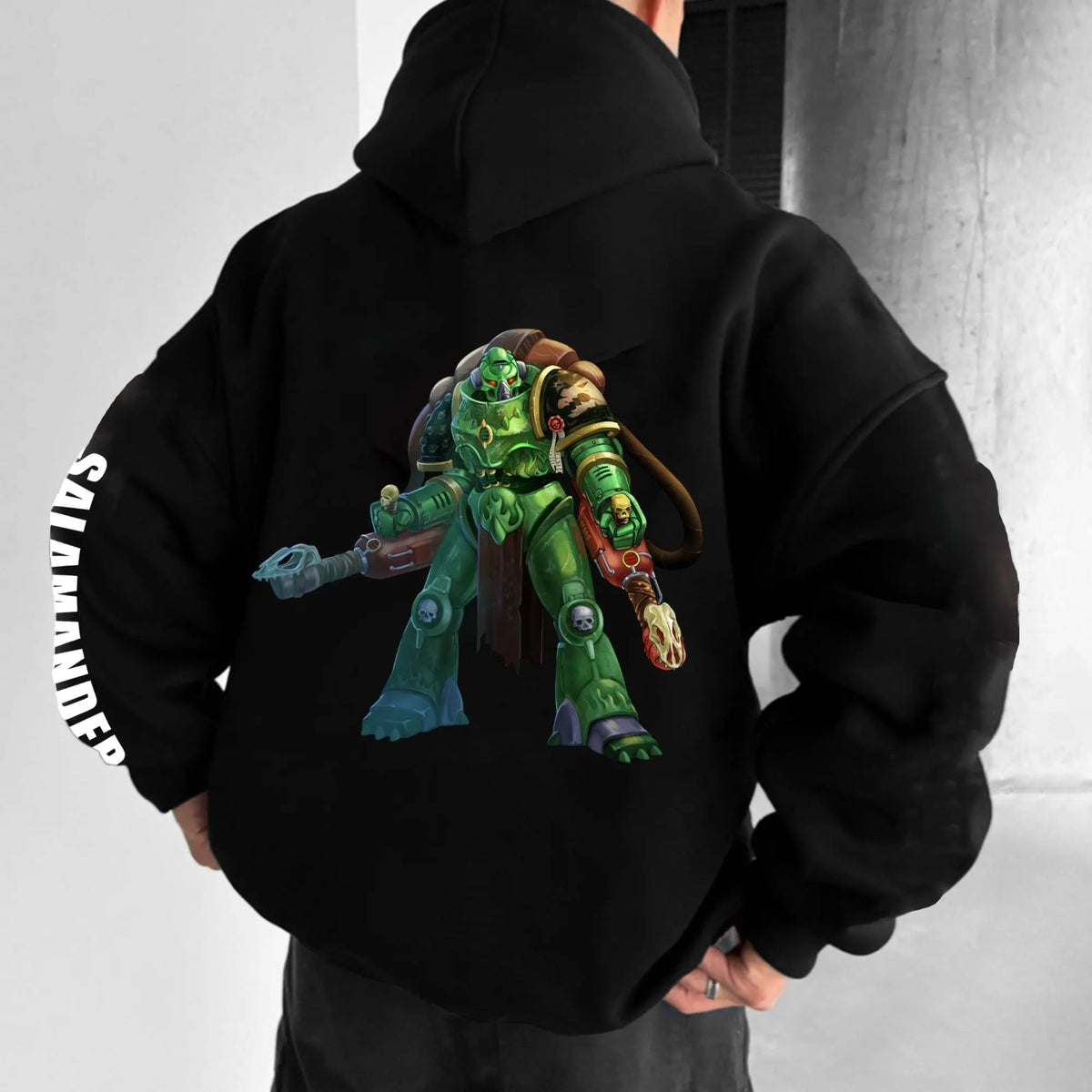 Salamanders-WH40K Game  Streetwear Vintage Plush Hoodie