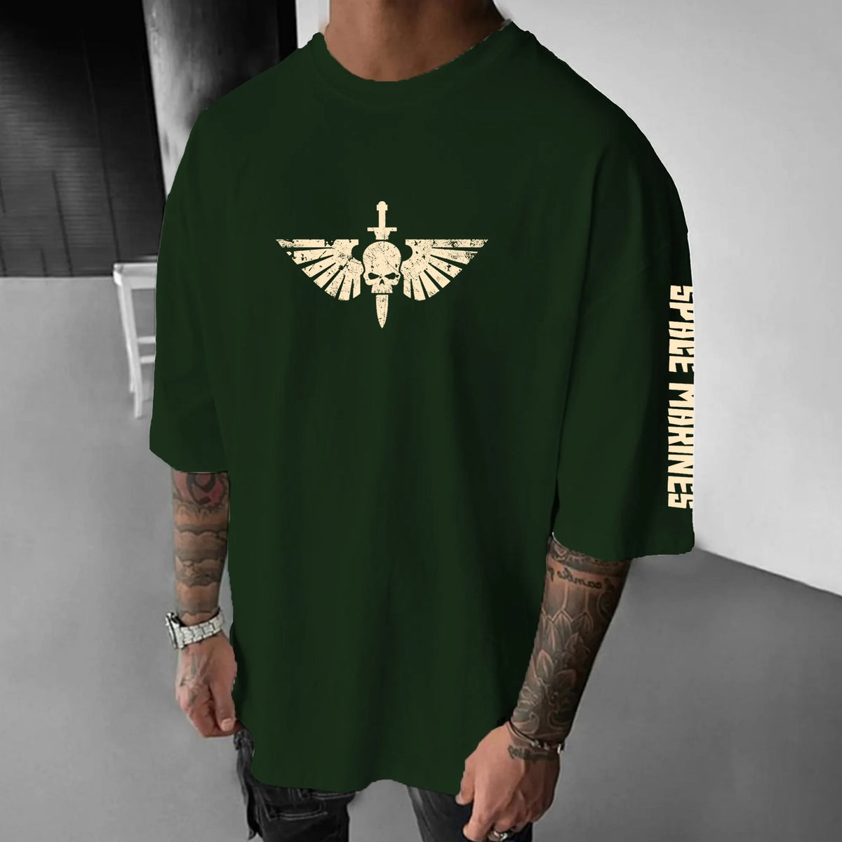 Black Templars Game Inspired Vintage T-Shirt | WH40K