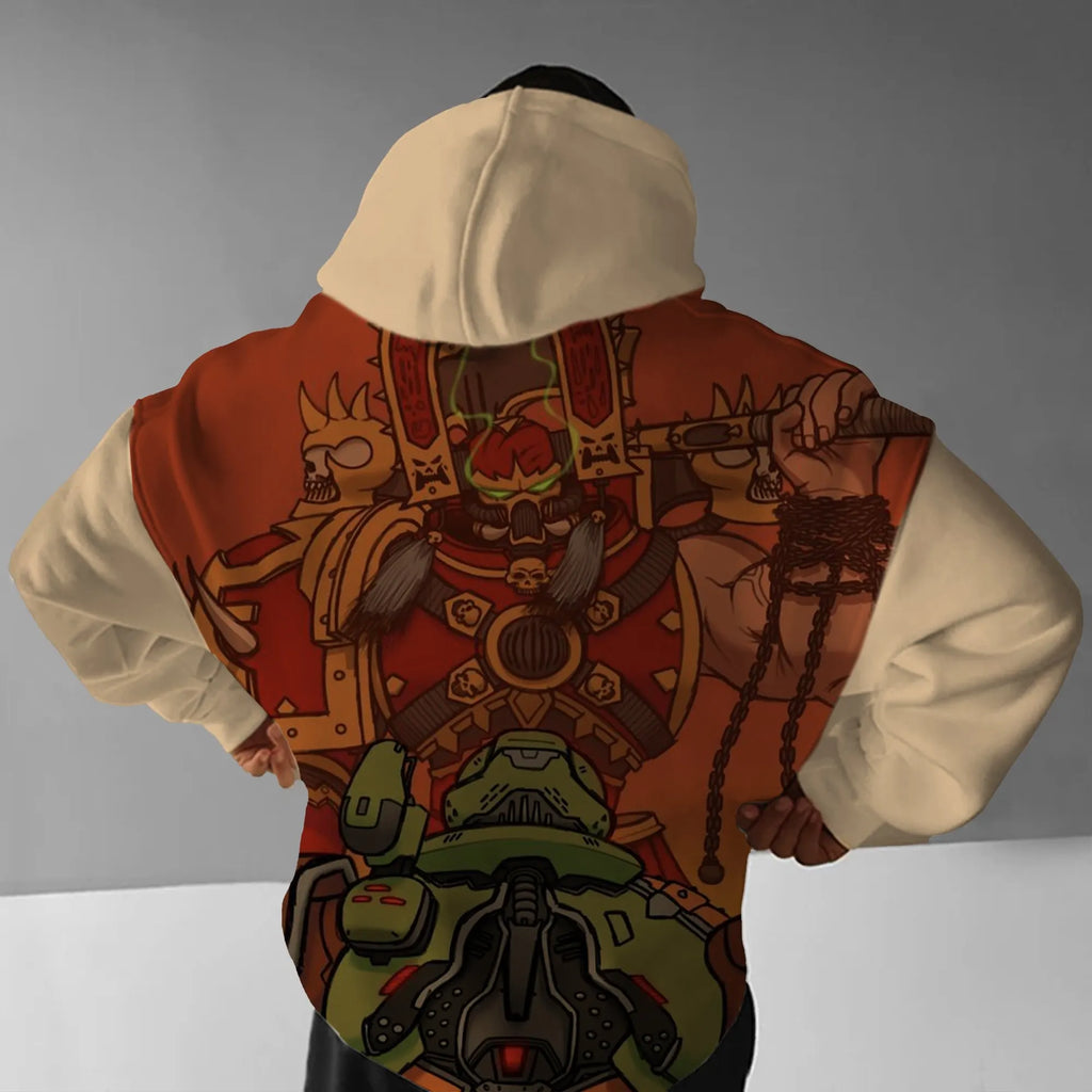 WH40K Game  Streetwear Vintage Plush Hoodie