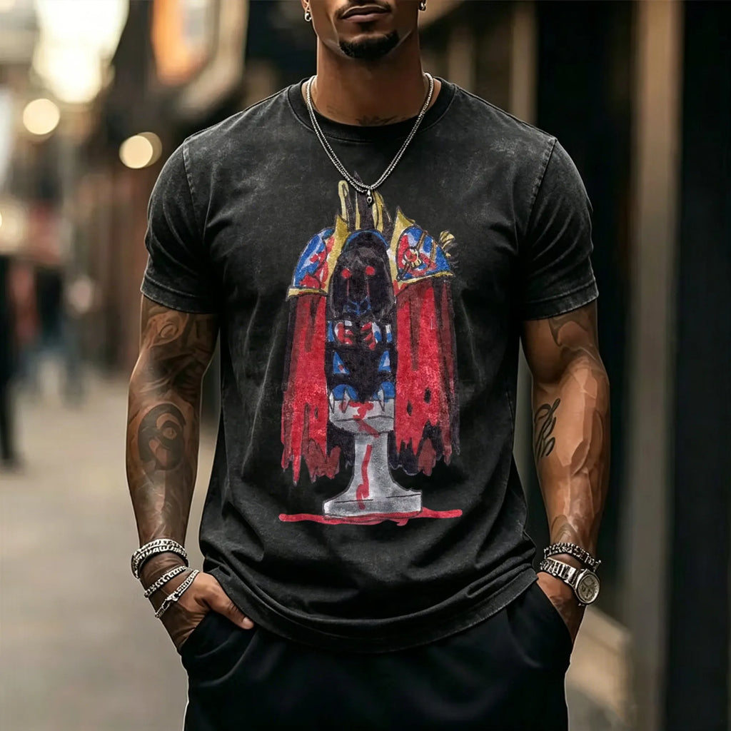 WH40K-Unisex Anime Inspired Vintage Washed T-Shirt