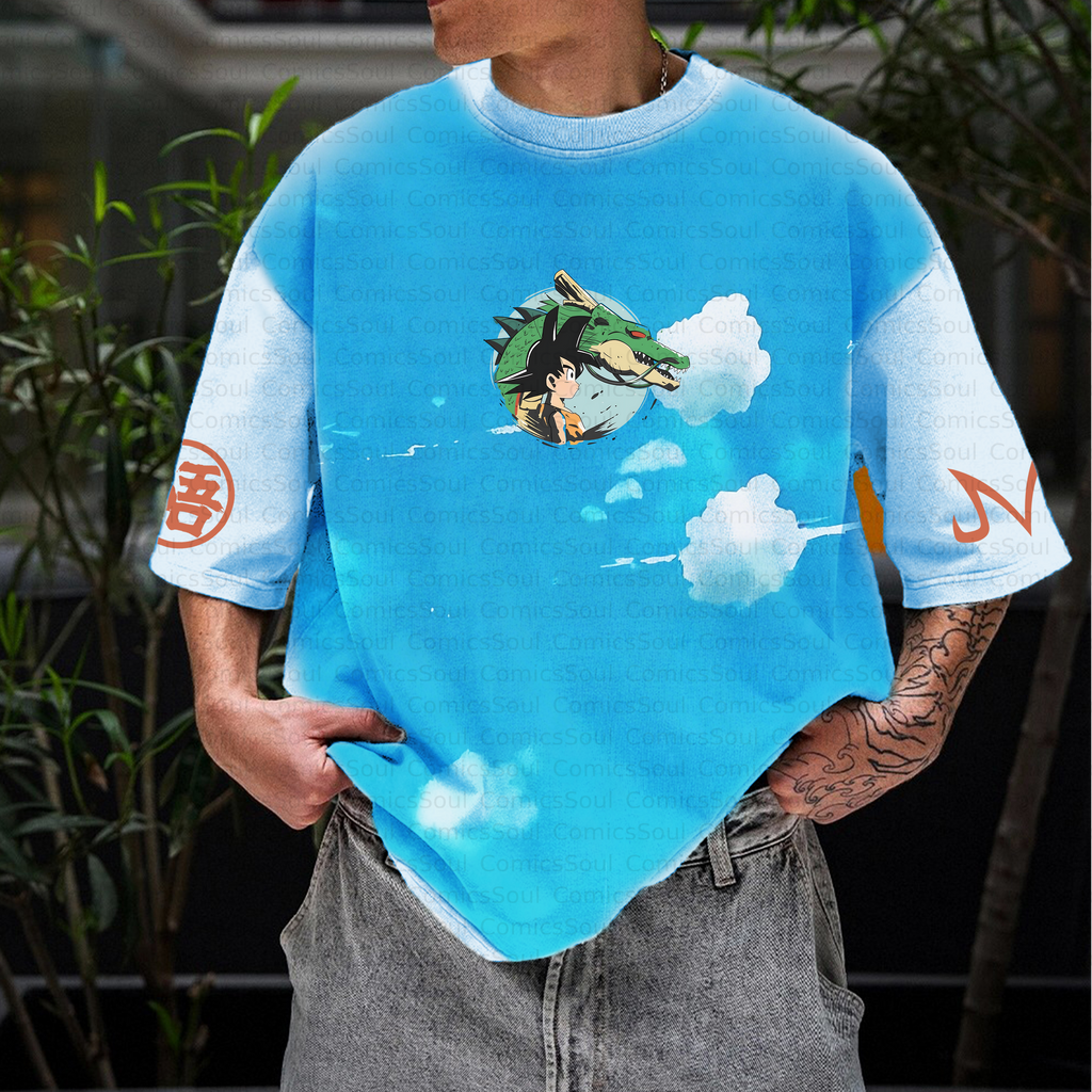 PKM-Unisex Anime Inspired Vintage T-Shirt