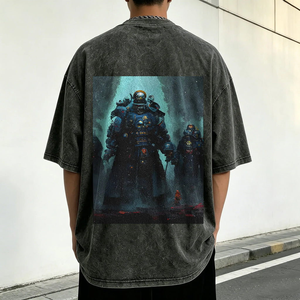 WH40K-Unisex Anime Inspired Vintage Washed T-Shirt