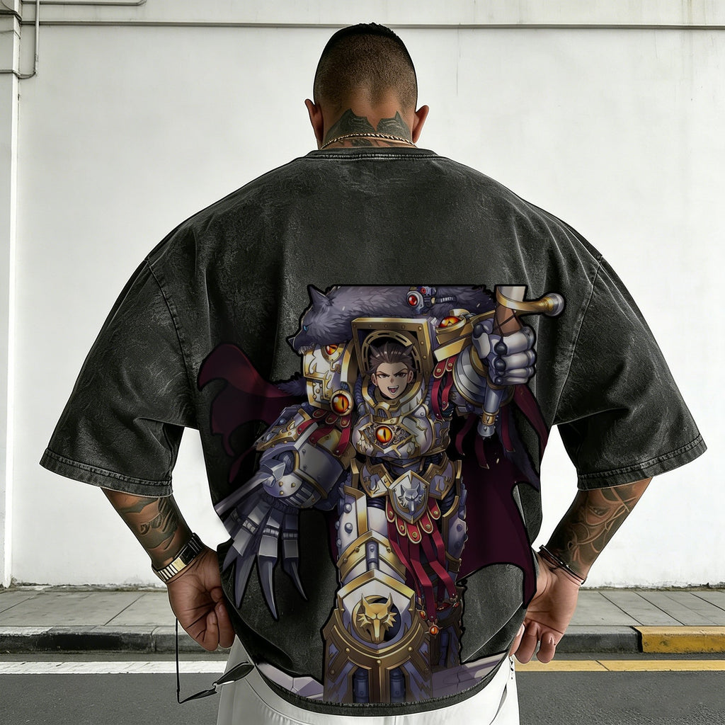 WH40K-Unisex Anime Inspired Vintage Washed T-Shirt