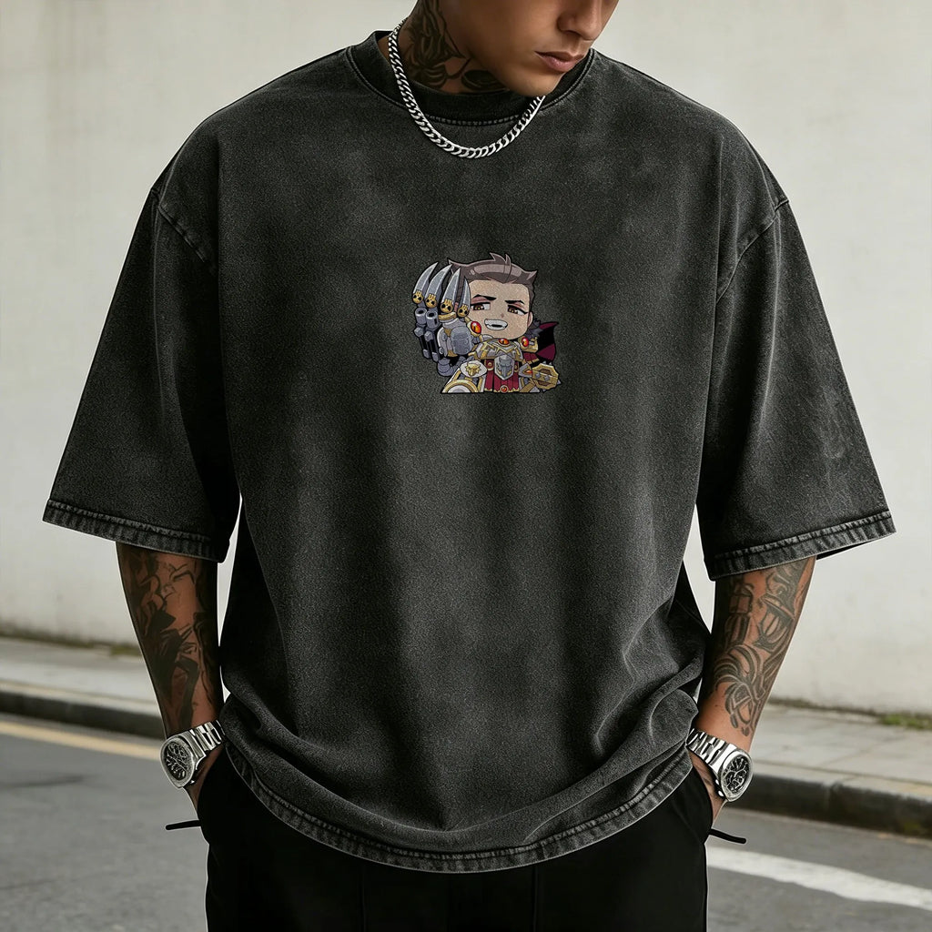 WH40K-Unisex Anime Inspired Vintage Washed T-Shirt
