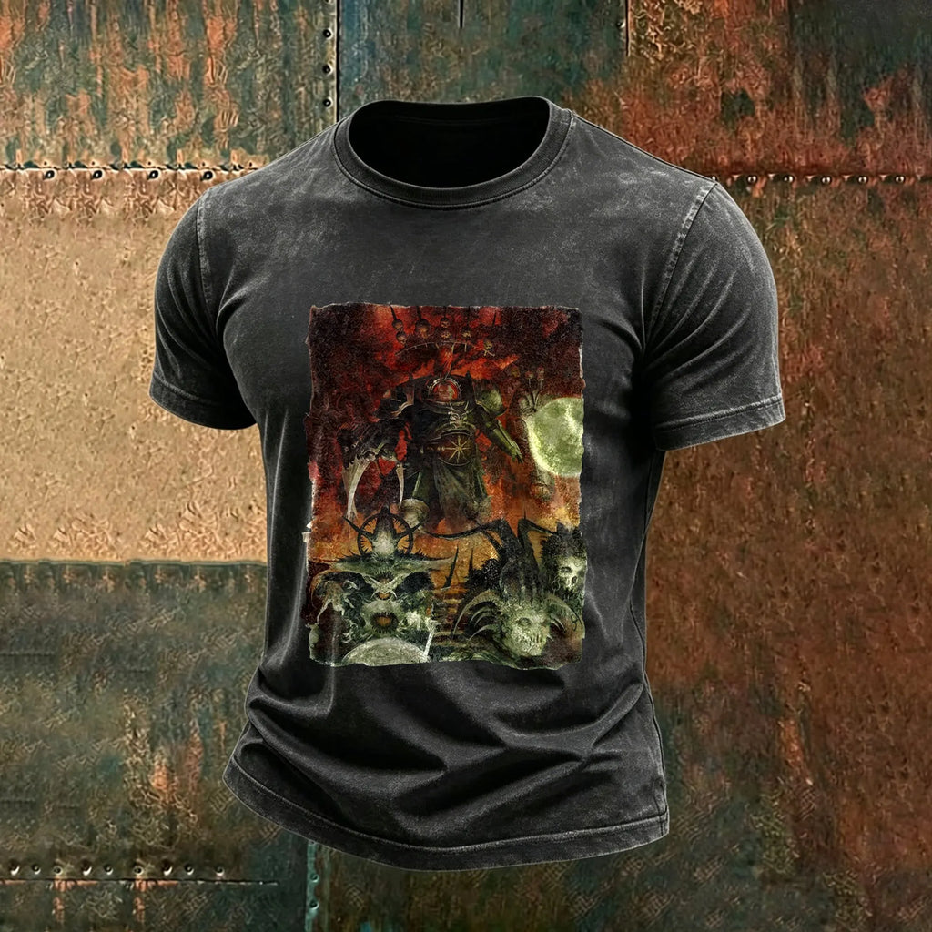 WH40K-Unisex Anime Inspired Vintage Washed T-Shirt