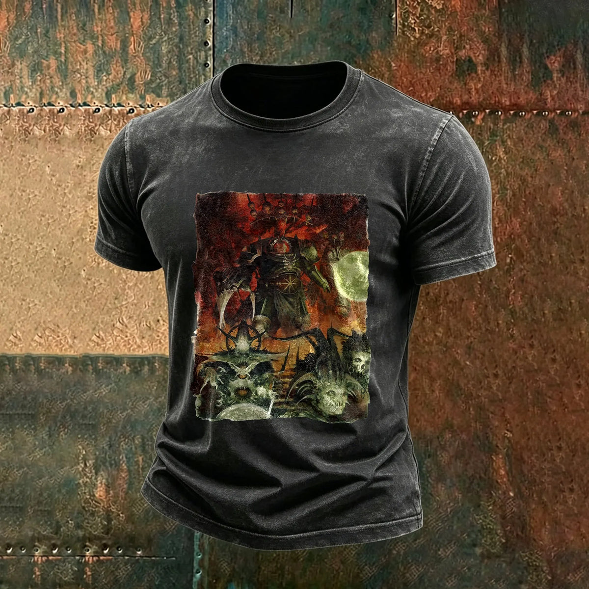 WH40K-Unisex Anime Inspired Vintage Washed T-Shirt