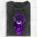 PKM-Unisex Anime Inspired Vintage Washed T-Shirt