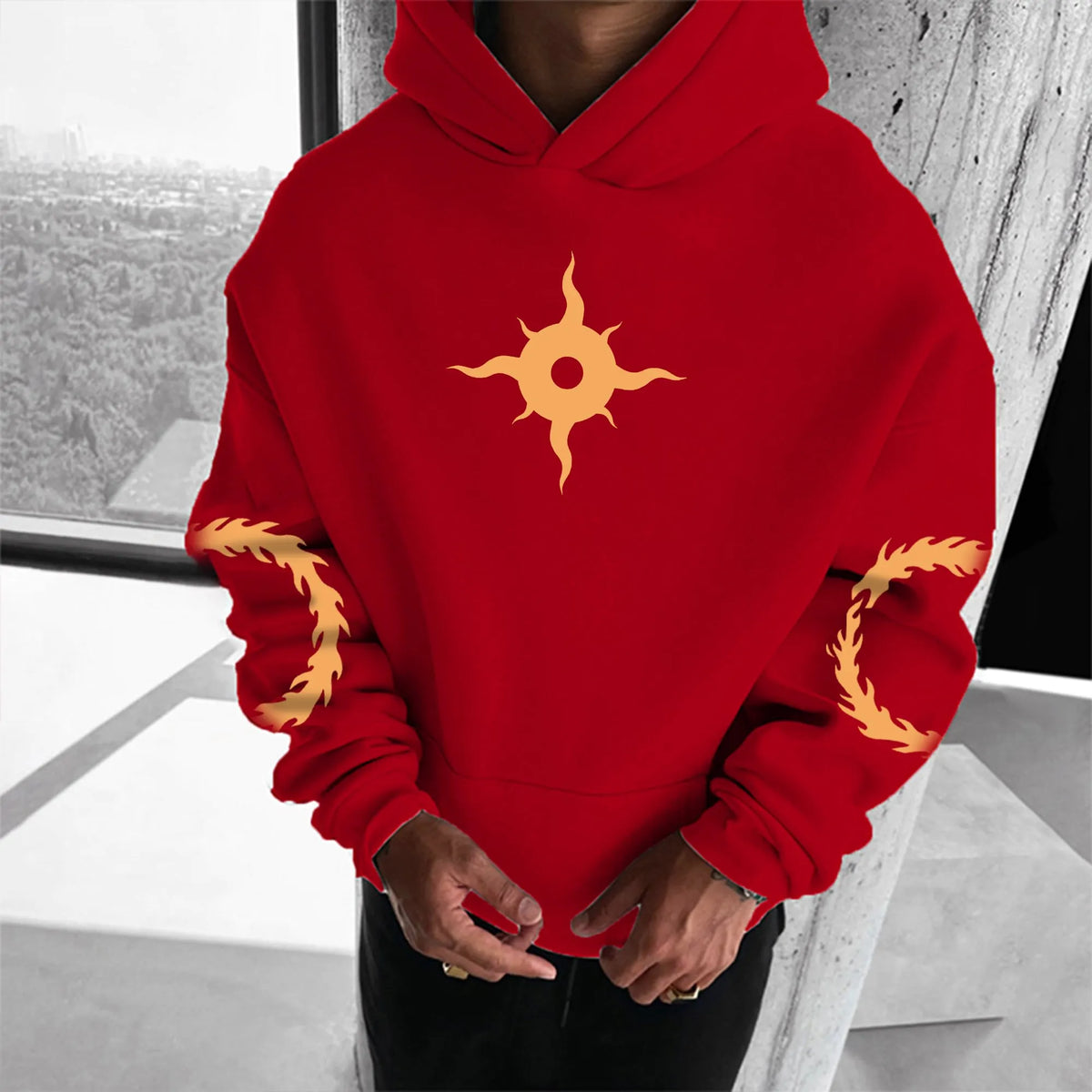 Unisex Anime Graphic Streetwear Vintage Plush Hoodie | WH40K