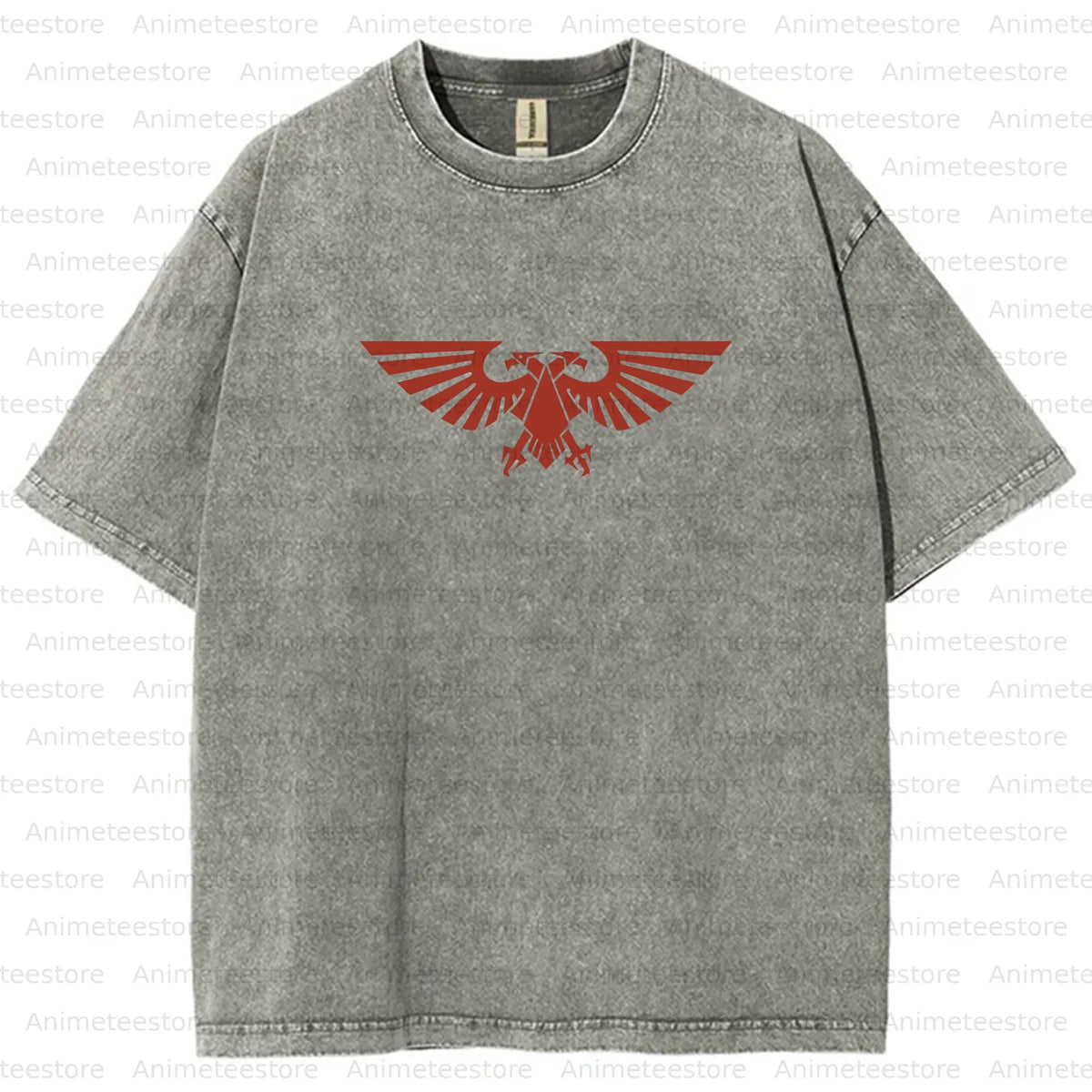 Vintage 3D Direct Inkjet Printed Washed Unisex T-Shirt| WH40K Game