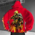 Salamanders-WH40K Game  Streetwear Vintage Plush Hoodie