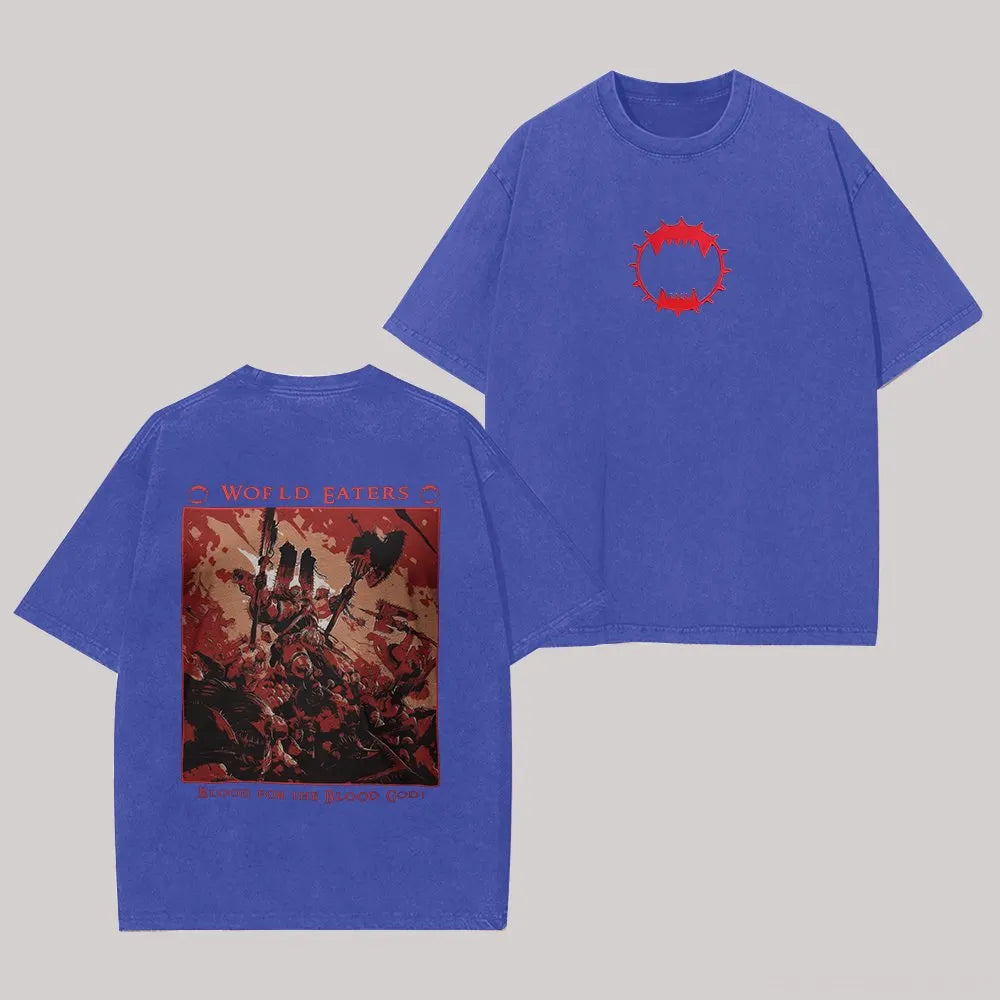 World Eaters Printed Unisex Washed T-Shirt