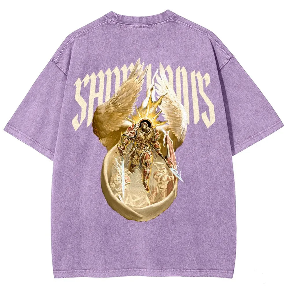 Sanguinius Unisex Fit Washed T-Shirt 丨WH40K