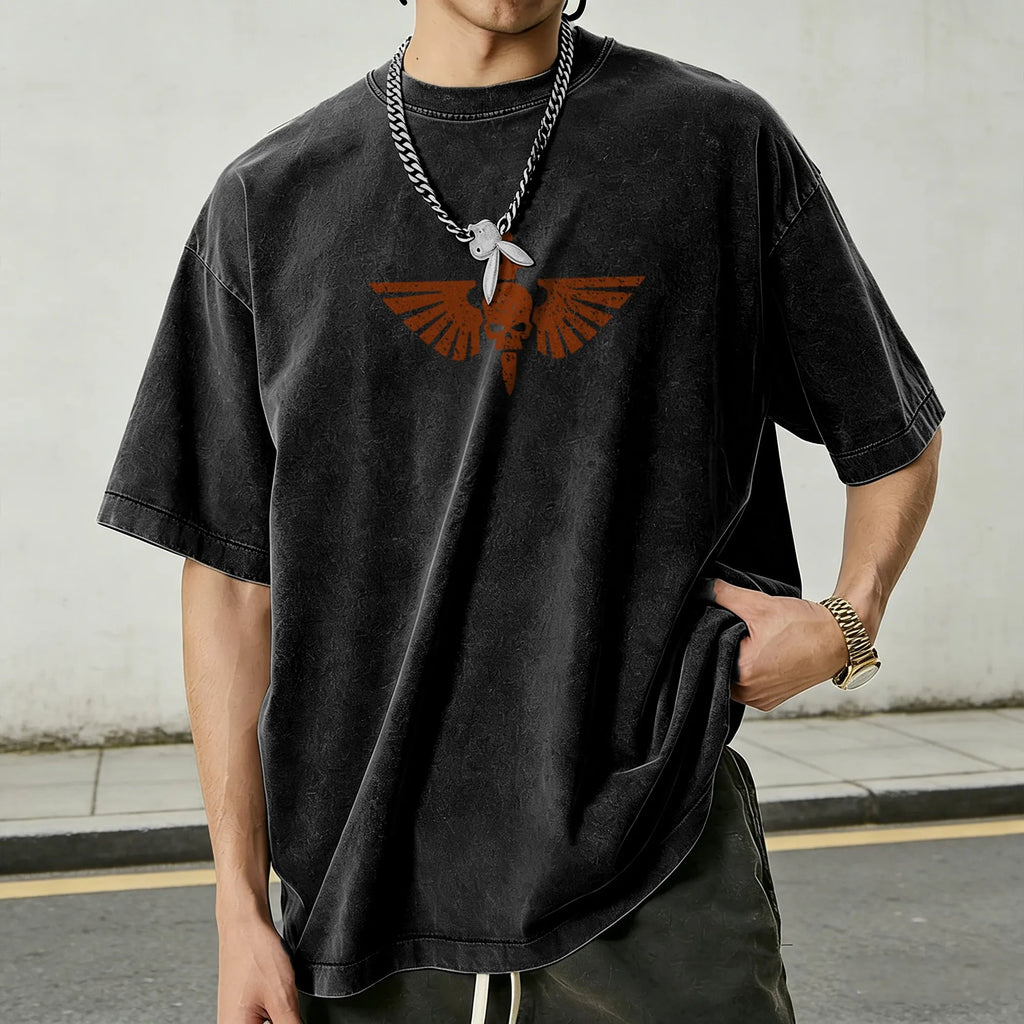 WH40K-Unisex Anime Inspired Vintage Washed T-Shirt