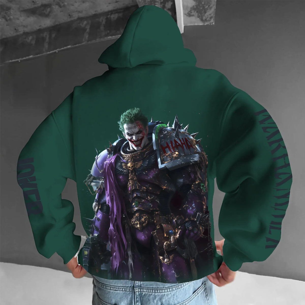 Joker&WH40K Game  Streetwear Vintage Hoodie