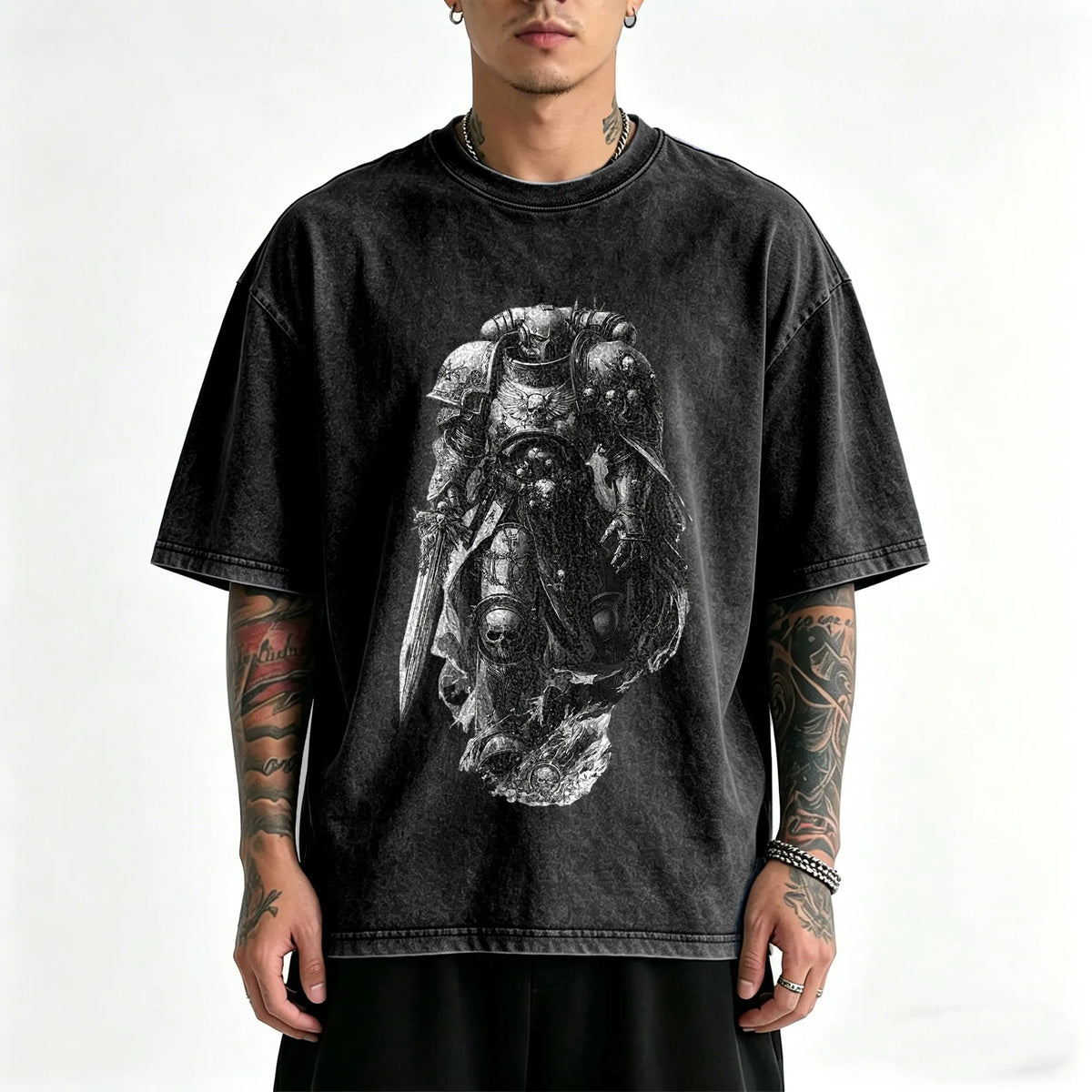 WH40K-Unisex Anime Inspired Vintage Washed T-Shirt