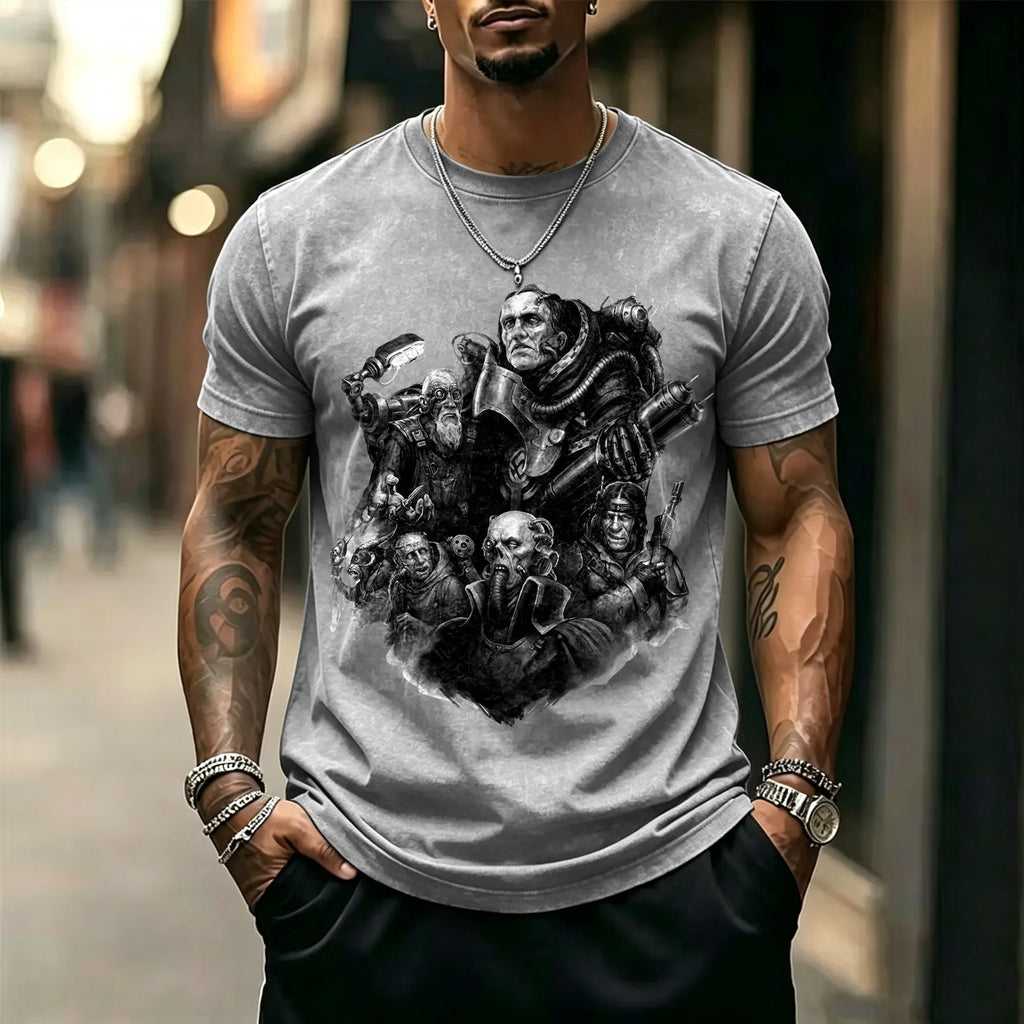 WH40K-Unisex Anime Inspired Vintage Washed T-Shirt