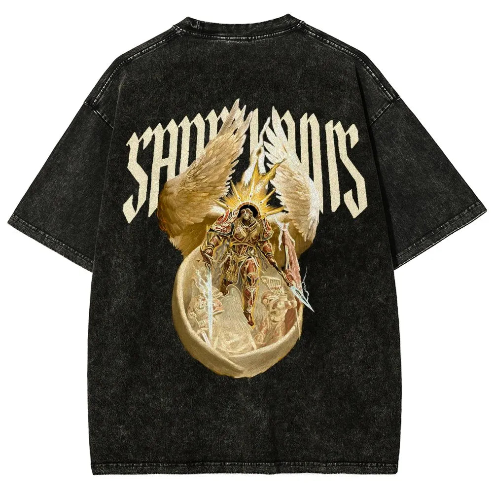 Sanguinius Unisex Fit Washed T-Shirt 丨WH40K