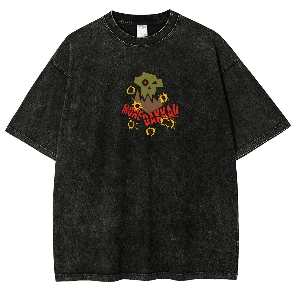 Dakka Vintage Casual Washed T-Shirt 丨WH40K