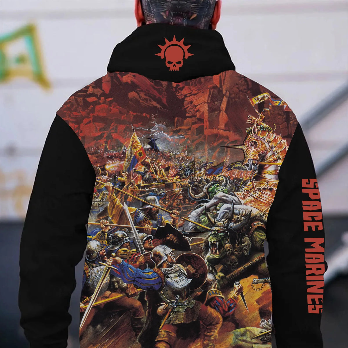 WH40K Game  Streetwear Vintage Plush Hoodie