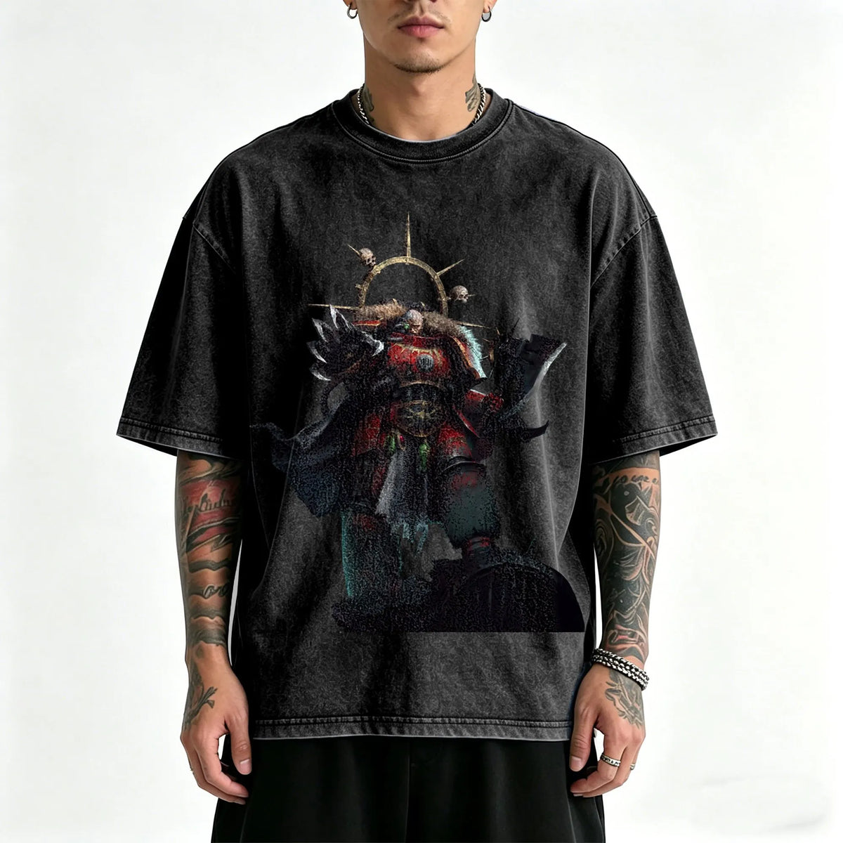 WH40K-Unisex Anime Inspired Vintage Washed T-Shirt