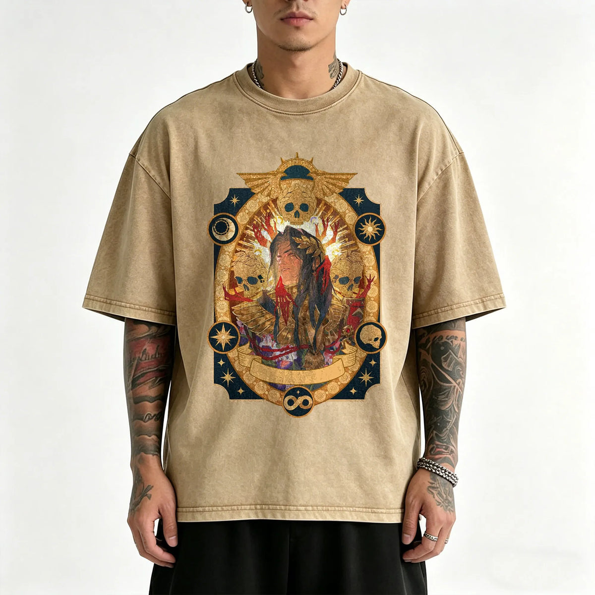 WH40K-Unisex Anime Inspired Vintage Washed T-Shirt