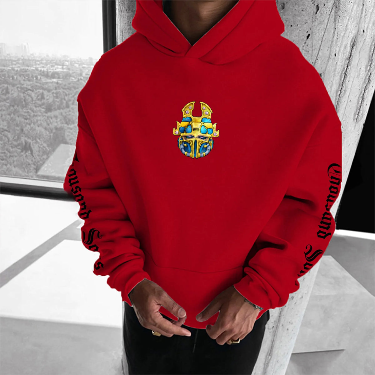 Unisex Anime Graphic Streetwear Vintage Plush Hoodie | WH40K