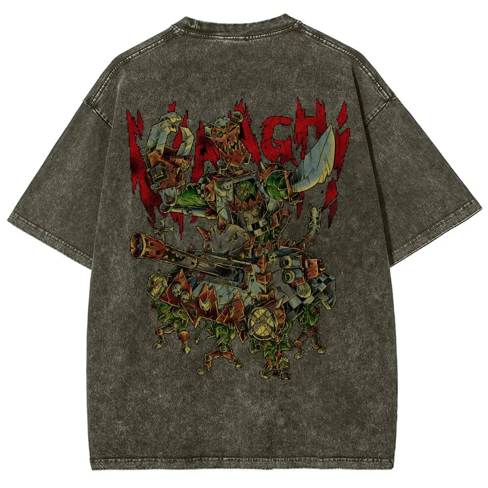 Orks-Unisex Fit Washed T-Shirt丨WH40K